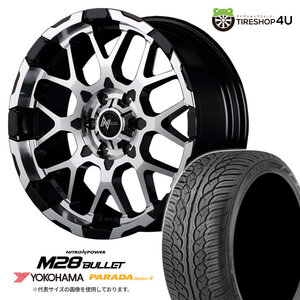 ナイトロパワー M28バレット 20x8.5J 6/139.7 +20 BKMC ヨコハマ パラダ スペックX PA02 275/55R20 FJクルーザー