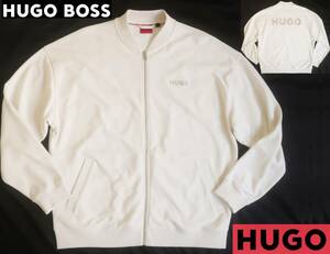 新品★ヒューゴ ボス HUGO BOSS★大きいサイズ★MA-1★ニット ボマー ジャケット★バック刺繍 フライトジャケット XXL★614