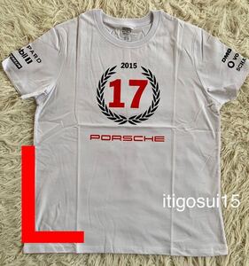 ★【未使用】ポルシェ PORSCHE★半袖 Tシャツ EU Lサイズ★919ハイブリッド 17 WEC ルマン マーク・ウェバー★ driver