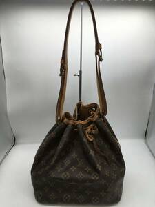 １円【LOUIS VUITTON 】モノグラム プチノエ ルイヴィトン ショルダーバッグ 肩掛け ノエ 