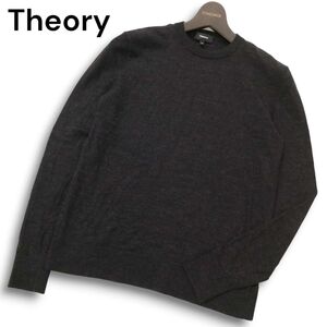 Theory セオリー 秋冬 クルーネック ウール100%★ ニット セーター Sz.XS　メンズ 黒　C4T08904_A#K