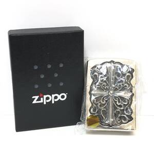 1円〜 2011年 未使用 ZIPPO ジッポー クロス メタルジャケット アーマー K 11 シルバー