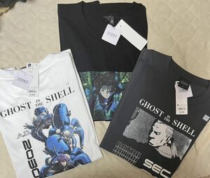 未使用 GU 攻殻機動隊 GHOST IN THE SHELL Tシャツ Mサイズ アニメ　草薙素子　タチコマ　　バトー