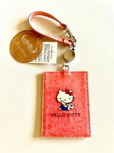 新品　未使用　サンリオ　ハローキティ　リール付きパスケース　可愛い　タグ　人気　キャラ　kitty Sanrio おでかけ　希少　コレクション