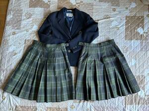 11　制服　JK　NIKKE　ブレザー　スカート　３枚set　eco