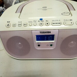 TOSHIBA 東芝CDラジオ TY-CR11　ピンク　動作確認　現状品