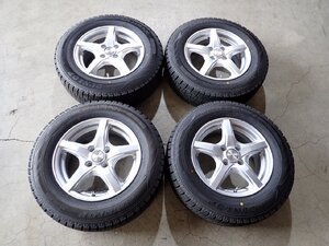 YS9934【送料無料185/70R14】ノート ティーダなどにも ダンロップ WINTER MAXX WM02 中古スタッドレスセット ■14×5.5J 100/4H ET42■