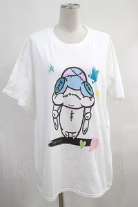 NieR Clothing / プリント半袖CUTSEW 白 H-24-07-11-1031-PU-TO-KB-ZH