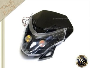 LEDヘッドライト カウル CB400 NSR250 NSR50 CBR250バンディット