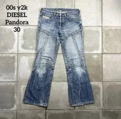 00s y2k DIESEL patchwork flare denim 30