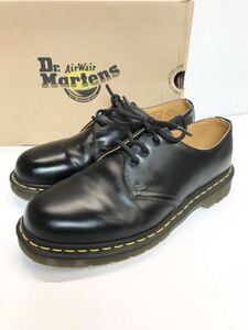 (D) Dr.Martens ドクターマーチン 3ホール レザー ブーツ 7 ブラック シューズ