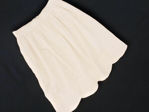 ネコポスOK ジルスチュアート Aライン 台形 スカート size2/白 ■◇ ☆ ecb1 レディース