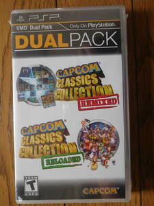 北米版 PSPソフト カプコンクラシックスコレクション CAPCOM CLASSICS COLLECTION REMIXED & RELOADED DUAL PACK 未開封品