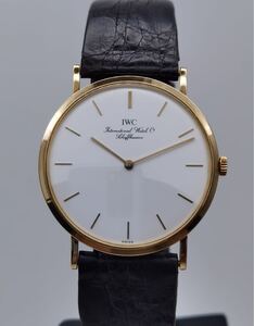 中古 IWC ポートフィノ Ref.2008 Cal.1852 薄型 18K 750 白 ホワイト文字盤メンズ 手巻き 腕時計