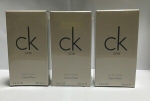 ★ 新品 ★ カルバンクライン CK-One 100ml × 3本セット ★ 送料０！★