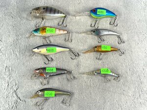 おまとめ 9個 セット DAIWA STEEZ CRANK 200-S Scatter rap shad 07 L.S.D. HUVV 等 ハードルアー ルアー 釣り 釣具 釣り具 A135