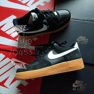 新品 正規品 NIKE ナイキ AIR FORCE1 LOW エアフォース1 07 LV8 ロー ファントム 黒 ブラック 白 ガムソール 26cm US8 デュブレ 箱付き