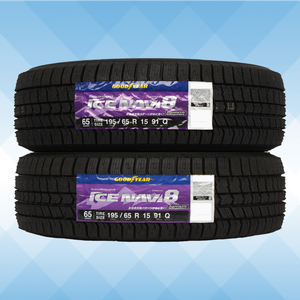 195/65R15 91Q スタッドレスタイヤ GOODYEAR グッドイヤー アイスナビ ICE NAVI8 23年製 正規品 送料無料 2本税込 \19,300より 1