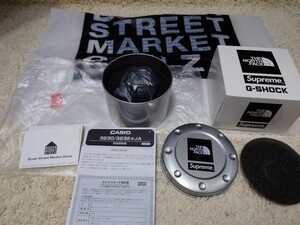 新品未使用　国内正規品　Dover Street Market Ginza購入Supreme / The North Face G-SHOCK Watch Black