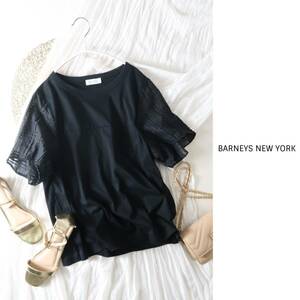 バーニーズ ニューヨーク BARNEYS NEW YORK☆シアースリーブ プルオーバートップス☆Ｍ-Ｓ4187