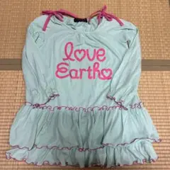 EARTHMAGIC  長袖 ワンピース 130