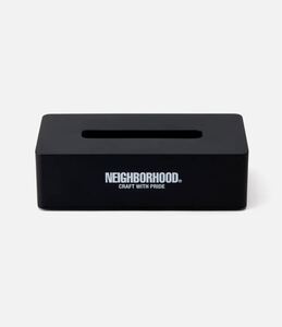 NEIGHBORHOOD LOGO TISSUE CASE ネイバーフッド　ティッシュケース　ブラック NBHD