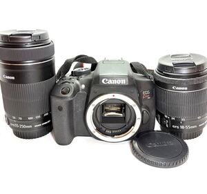 ★美品★キヤノン Canon EOS Kiss X8i ダブルズームキット 18-55mm/55-250mm STM ★付属品完備★