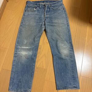 levis501bige Levi デニムパンツ ジーンズ BIGE リーバイス デニム ボタン裏2 70s60s