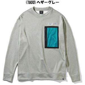 スポルディング　メンズ　裏起毛スウェットシャツ　グレーL　定価6490円　SMJ211400