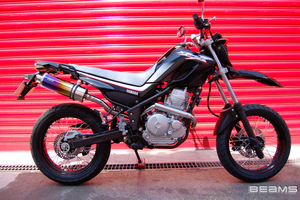 新品 ビームス XT250X ～2007 (BA-DG11J)用 SS300チタン アップタイプ フルエキ B215-09-003 BEAMS マフラー