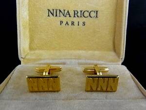 ■新品N■№1322 【NINARICCI】ニナリッチ 【ゴールド】■カフス♪