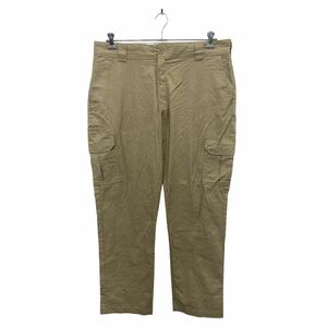 Dickies ワークパンツ W38 ディッキーズ カーゴパンツ スリムストレート ビッグサイズ ベージュ 古着卸 アメリカ仕入 2312-1052