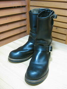 M1△475【RED WING レッドウィング】PT91 前期 プリントタグ 2268 エンジニア ブーツ ブラック SIZE 6 1/2D