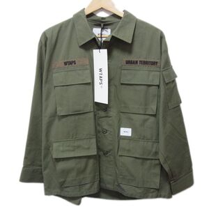 新品 人気完売●WTAPS ダブルタップス 21SS ジャングル ミリタリー シャツ 長袖 211WVDT-SHM03 メンズ X01 Sサイズ 未使用 正規品