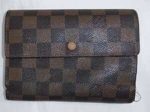 ルイヴィトン LouisVuitton 二つ折り財布 ポルトトレゾール・エテュイ ダミエ N61202 SP0091 中古品