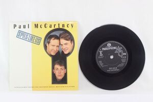 Paul McCartney Spies Like Us UK版 EP R 6118 7", 45 RPM, Single, Paper Labels