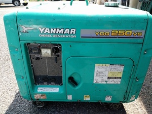 【埼玉県蓮田市◆引取限定】中古品 ヤンマー YANMER 50Hz 2.0kVA ディーゼル 発電機 YDG250VS 【3】