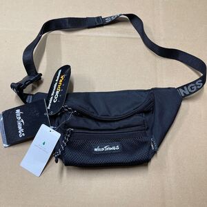 WILD THINGS ワイルドシングス ウエストポーチ ショルダーバッグ 未使用 コーデュラナイロン CORDURA ブラック 黒 バック BAG