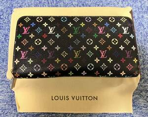 【送料無料】LOUIS VUITTON ルイヴィトン 長財布 マルチカラー ラウンドファスナー 