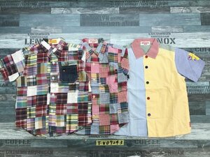 美品含む！mikihouse ミキハウス キッズ 男の子 チェック 半袖シャツ 3点セット まとめ売り 110サイズ