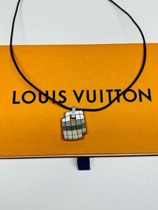 1円 LOUIS VUITTON ネックレス チョーカー シルバー モノグラム ルイ ヴィトン ダミエ