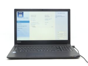 中古　ノートパソコン　TOSHIBA　B55/B　15型　CORE6世代i5　4GB　BIOSまで表示　詳細不明　　ジャンク扱い 　