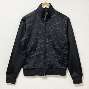 A/X ARMANI EXCHANGE ダブルジップ ロゴ 総柄 トラックジャケット メンズ XSサイズ ジャージ ブルゾン アルマーニエクスチェンジ 4080045