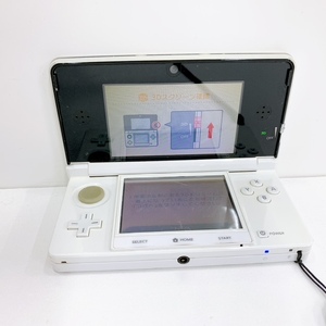 Nintendo ホワイト CTR-001 ゲーム機 ニンテンドー3DS 本体のみ　簡易動作確認済み/通電OK　現状品