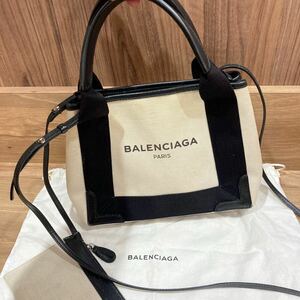 BALENCIAGA バレンシアガ ネイビーカバXS 2way トートバッグ ショルダーバッグ ハンドバッグ ポーチ付き レディース ブランド