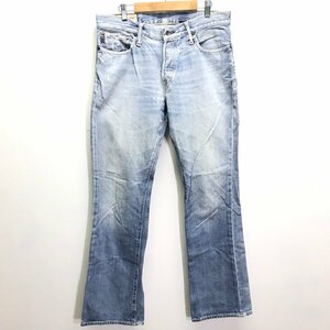 (^w^)b Abercrombie & Fitch アバクロンビー＆フィッチ ブーツカット デニム ジーンズ ジーパン ボタン フライ ライト ブルー W31 8655iE