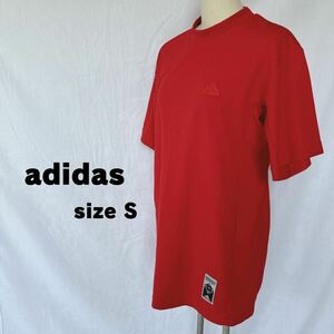 adidas アディダス　半袖Tシャツ スポーツウェア　半袖 クール レッド　赤　S