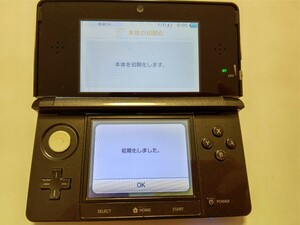 【中古品】Nintendo 3DS CTR-001 コスモブラック 稼働品 -124