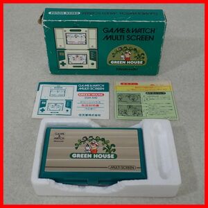 動作品 GAME＆WATCH MULTI SCREEN ゲーム＆ウオッチ GREEN HOUSE グリーンハウス GH-54 Nintendo 任天堂 箱説付【10