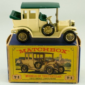 イギリス マッチボックス（matchbox） Models of Yesteryear Y-3 1910 BENZ LIMOUSINE 1/54
